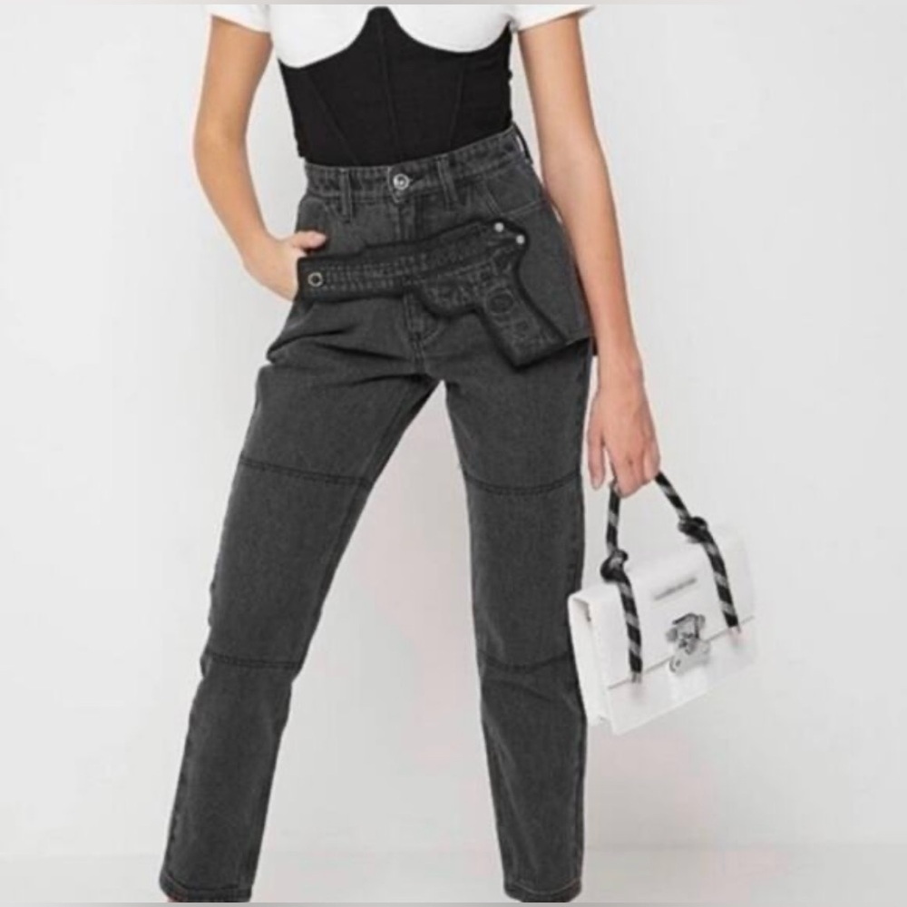Maniere De Voir Black Denim Jeans